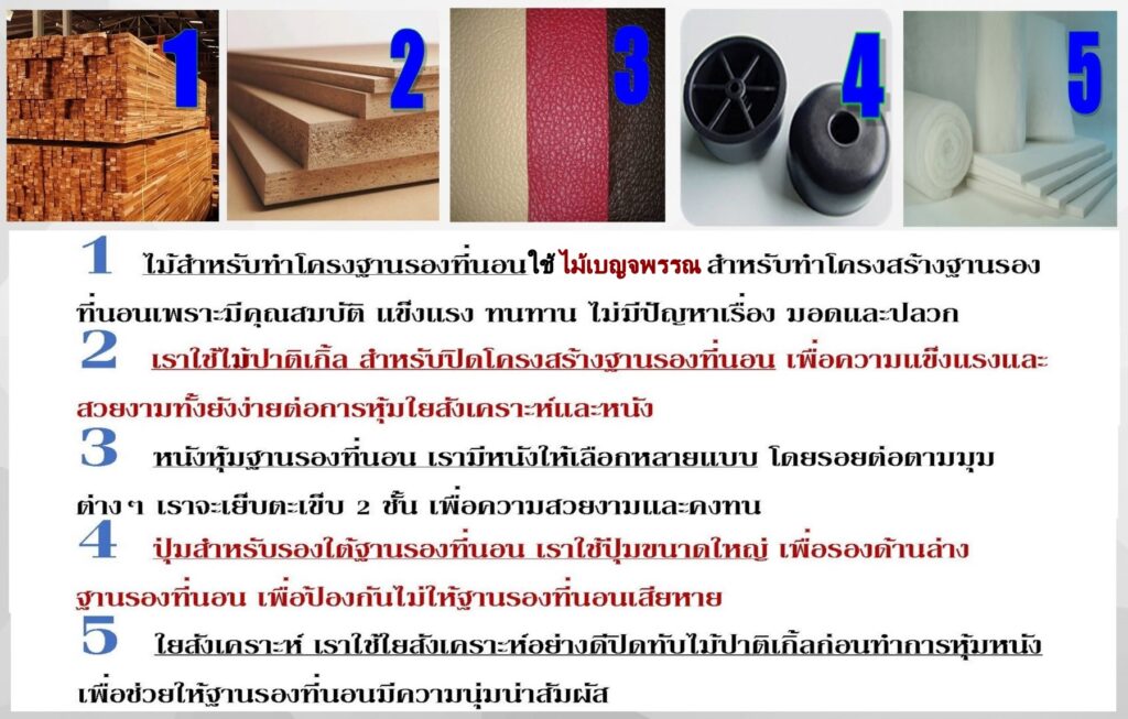 ฐานรองที่นอน เตียงลิ้นชัก เตียงดีไซน์